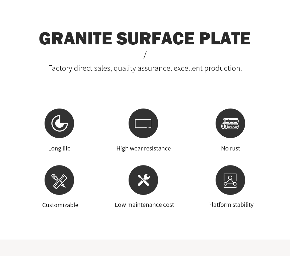 Smoothness Plate Used Testing Black Granite Surface Plate